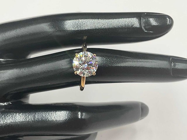 18 karaat roségouden ring met 3,07 ct. diamant - afbeelding 6 van  9