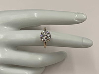 18 karaat roségouden ring met 3,07 ct. diamant - afbeelding 7 van  9