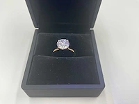 18 karaat roségouden ring met 3,07 ct. diamant