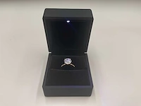18 karaat roségouden ring met 3,07 ct. diamant - afbeelding 4 van  9