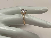 18 karaat roségouden ring met 3,07 ct. diamant - afbeelding 9 van  9