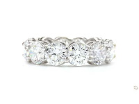 18 karaat witgouden eeuwigheidsring met 5,01 ct. diamant - afbeelding 3 van  6