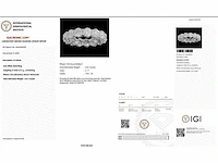 18 karaat witgouden eeuwigheidsring met 5,01 ct. diamant - afbeelding 2 van  6