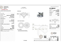 18 karaat witgouden ketting met 3,00 crt. diamant - afbeelding 2 van  4