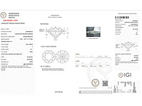 18 karaat witgouden ketting met 5,02 ct. diamant - afbeelding 2 van  8