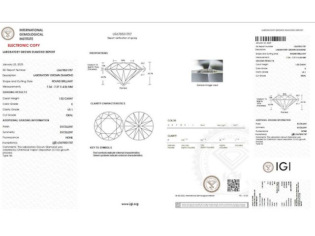 18 karaat witgouden oorstekers met 3,05 ct. diamant - afbeelding 4 van  6