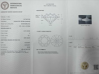 18 karaat witgouden oorstekers met 4,01 crt diamant - afbeelding 3 van  9