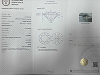 18 karaat witgouden oorstekers met 4,01 crt diamant - afbeelding 4 van  9