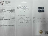 18 karaat witgouden oorstekers met 4,01 crt diamant - afbeelding 1 van  9