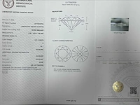 18 karaat witgouden oorstekers met 4,01 crt diamant - afbeelding 2 van  9