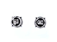18 karaat witgouden oorstekers met 4,15 ct. diamant - afbeelding 5 van  6