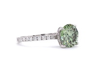 18 karaat witgouden ring met 2,32 ct. diamant - afbeelding 2 van  4