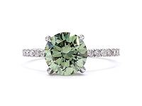 18 karaat witgouden ring met 2,32 ct. diamant - afbeelding 2 van  8