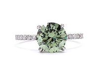 18 karaat witgouden ring met 2,32 ct. diamant - afbeelding 7 van  8