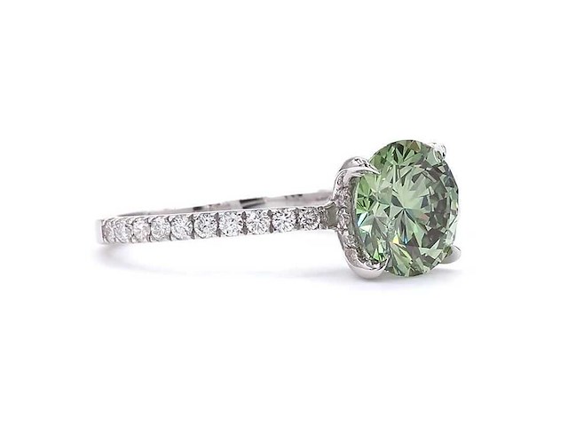 18 karaat witgouden ring met 2,32 ct. diamant - afbeelding 8 van  8