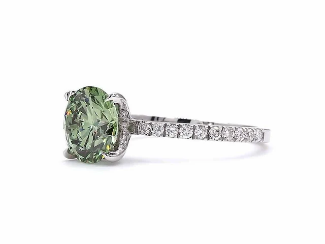 18 karaat witgouden ring met 2,32 ct. diamant - afbeelding 5 van  8