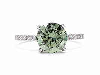 18 karaat witgouden ring met 2,32 ct. diamant - afbeelding 7 van  8