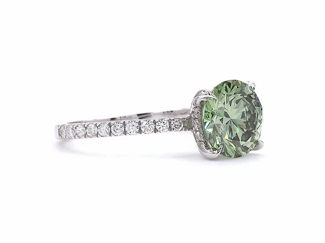 18 karaat witgouden ring met 2,32 ct. diamant - afbeelding 8 van  8