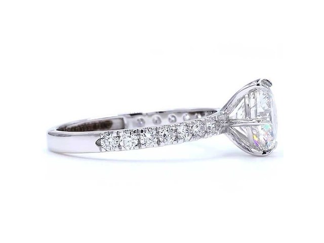 18 karaat witgouden ring met 2,44 ct. diamant - afbeelding 4 van  10