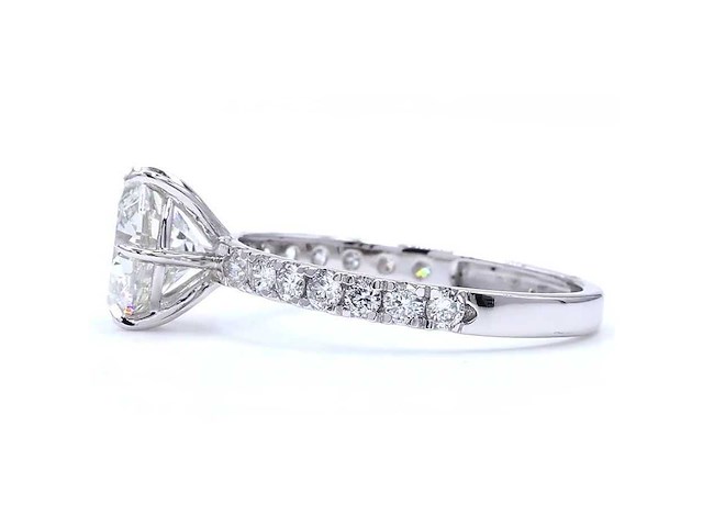 18 karaat witgouden ring met 2,44 ct. diamant - afbeelding 5 van  10