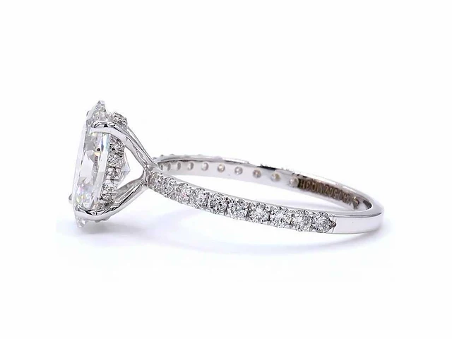 18 karaat witgouden ring met 2,46 ct. diamant - afbeelding 3 van  8