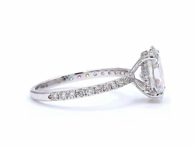 18 karaat witgouden ring met 2,46 ct. diamant - afbeelding 4 van  8