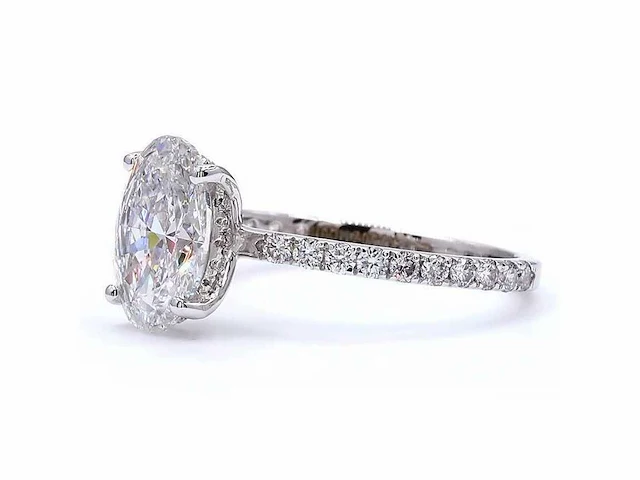 18 karaat witgouden ring met 2,46 ct. diamant - afbeelding 5 van  8