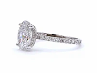 18 karaat witgouden ring met 2,46 ct. diamant - afbeelding 5 van  8