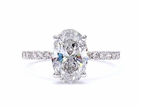 18 karaat witgouden ring met 2,46 ct. diamant - afbeelding 8 van  8