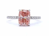 18 karaat witgouden ring met 2,46 ct. diamant