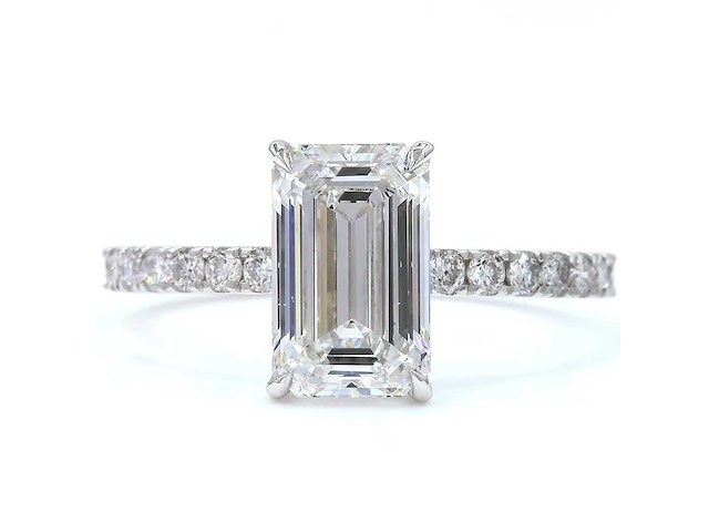 18 karaat witgouden ring met 2,48 ct. diamant - afbeelding 1 van  13
