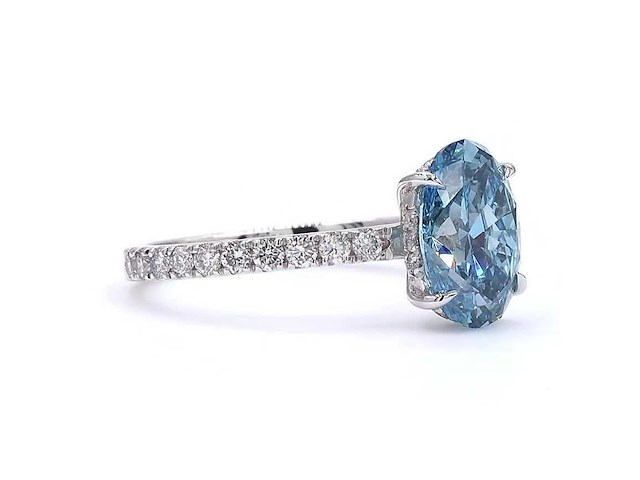 18 karaat witgouden ring met 2,48 ct. diamant - afbeelding 3 van  8