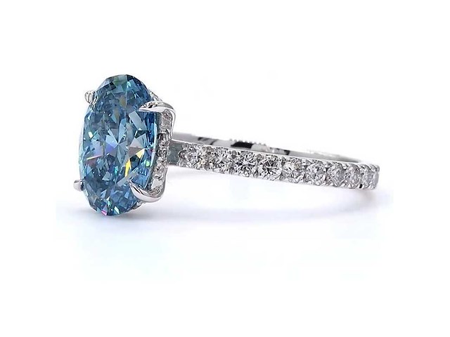 18 karaat witgouden ring met 2,48 ct. diamant - afbeelding 4 van  8