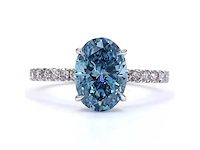 18 karaat witgouden ring met 2,48 ct. diamant - afbeelding 7 van  8