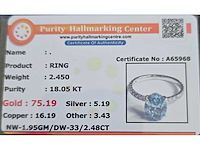 18 karaat witgouden ring met 2,48 ct. diamant - afbeelding 8 van  8
