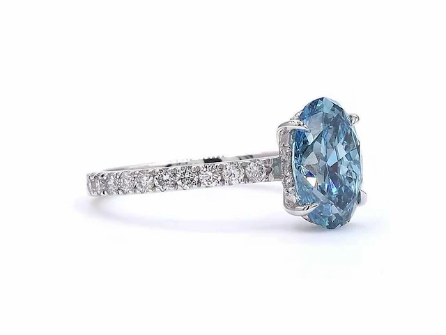 18 karaat witgouden ring met 2,48 ct. diamant - afbeelding 4 van  8