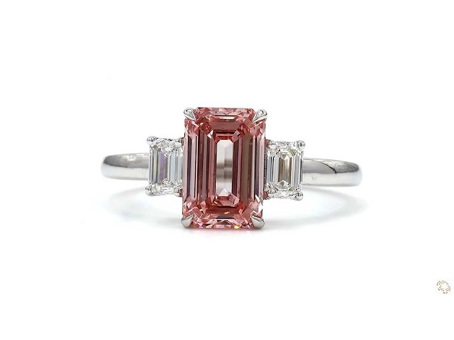 18 karaat witgouden ring met 2,51 ct. diamant - afbeelding 3 van  4
