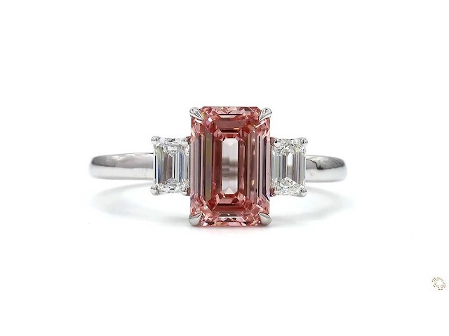 18 karaat witgouden ring met 2,51 ct. diamant - afbeelding 4 van  4