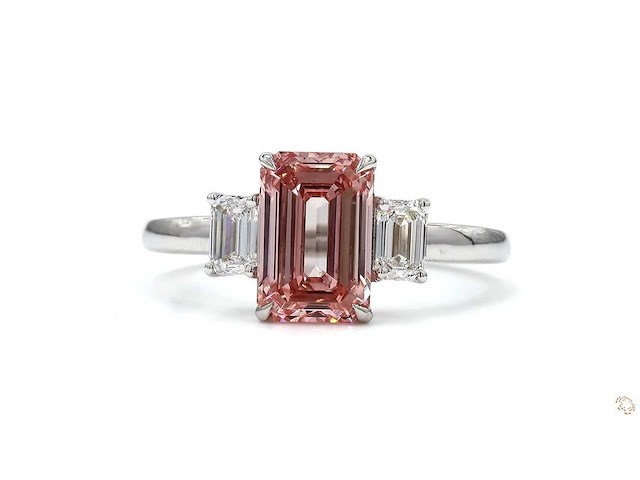 18 karaat witgouden ring met 2,51 ct. diamant - afbeelding 3 van  4