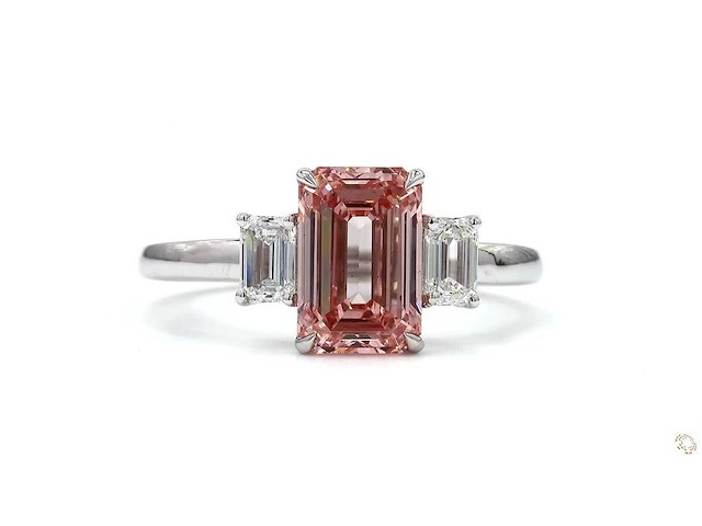 18 karaat witgouden ring met 2,51 ct. diamant - afbeelding 6 van  6