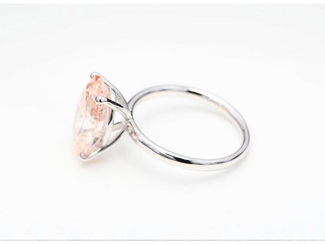 18 karaat witgouden ring met 2,54 crt. diamant. - afbeelding 4 van  7