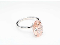 18 karaat witgouden ring met 2,54 crt. diamant. - afbeelding 3 van  3