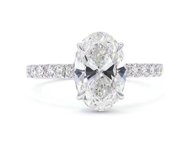 18 karaat witgouden ring met 2,59 ct. diamant - afbeelding 7 van  9