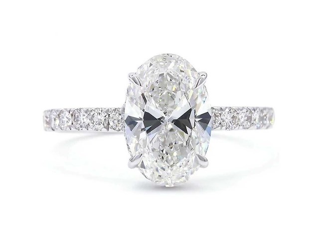 18 karaat witgouden ring met 2,59 ct. diamant - afbeelding 8 van  9