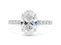 18 karaat witgouden ring met 2,59 ct. diamant - afbeelding 1 van  9