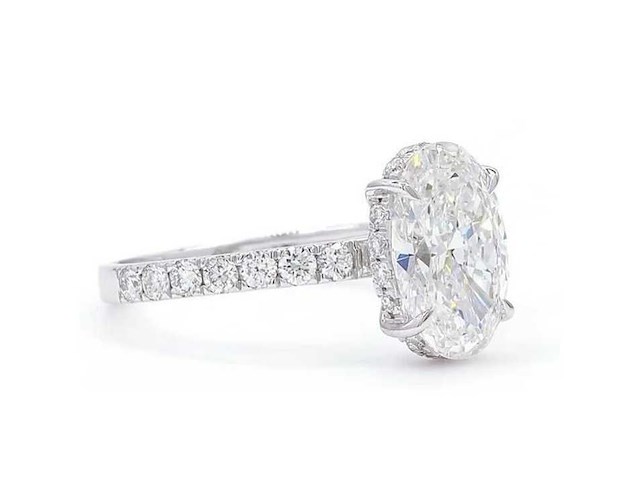 18 karaat witgouden ring met 2,59 ct. diamant - afbeelding 4 van  9