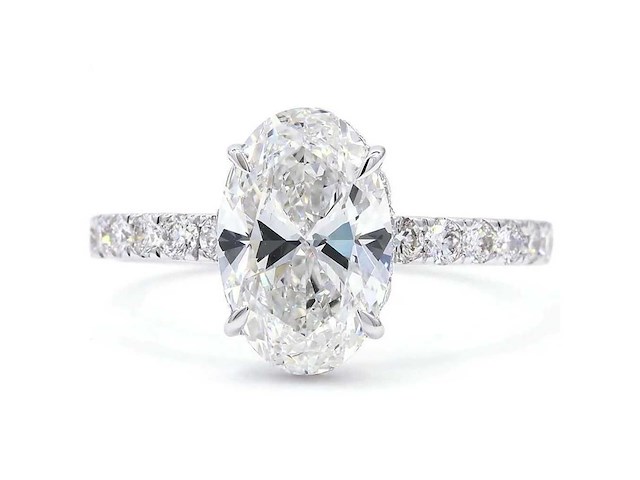 18 karaat witgouden ring met 2,59 ct. diamant - afbeelding 6 van  9