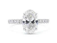 18 karaat witgouden ring met 2,59 ct. diamant - afbeelding 7 van  9