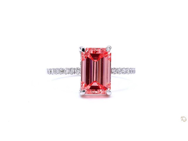 18 karaat witgouden ring met 2,69 crt. diamant - afbeelding 3 van  7