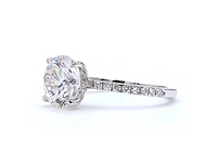 18 karaat witgouden ring met 2,70 ct. diamant - afbeelding 4 van  9